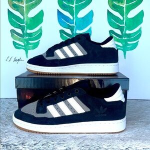 Men’s Adidas Centennial 85 Low ADV Black and Gray Sneakers